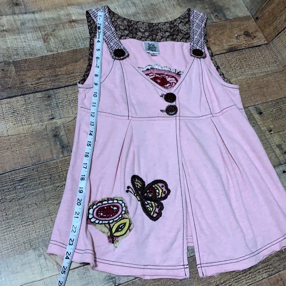 Ivy Jane Embroidered Appliqué Vest Top Small Flower Butterfly - Picture 6 of 8